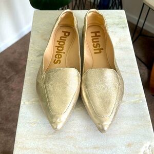 Hush Puppies Hazel Pointe Loafer - Gold Metallic